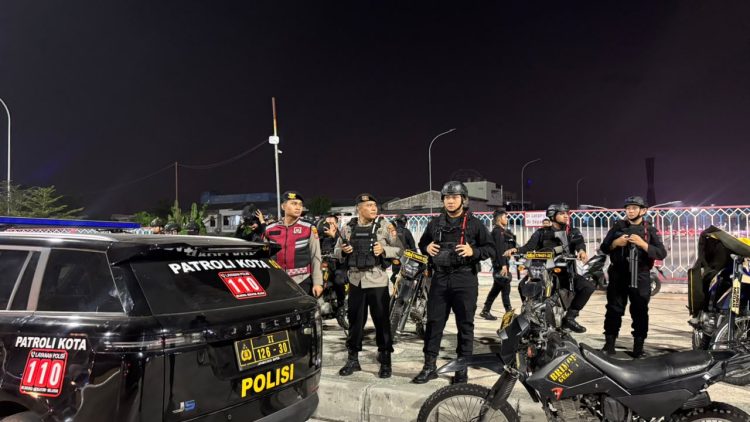 Balap Liar Dibubarkan, Brimob Sumut dan Polrestabes Medan Sisir Jalanan Kota